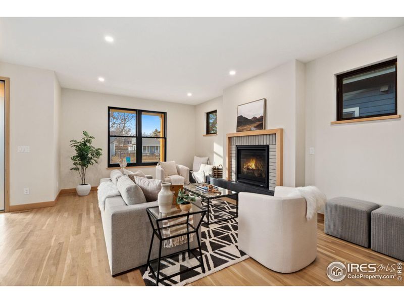 White Oak Floors on Main and Upper Levels