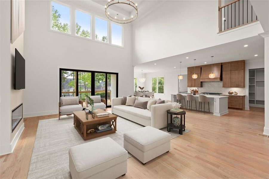 Furnished interior view inside a new home in , Marietta (Image 17).