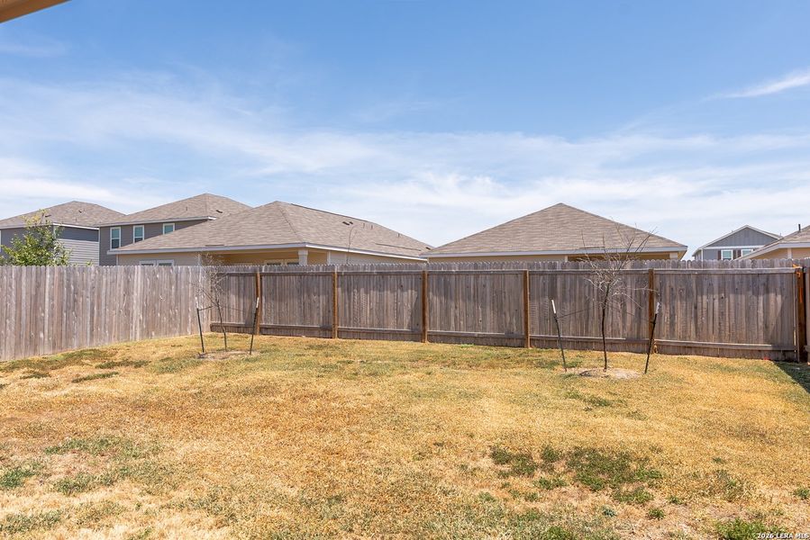 Exterior details and patio area of a home in Trails at Culebra, San Antonio (Image 3).