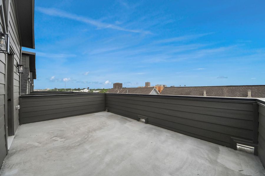 Exterior details and patio area of a home in , Houston (Image 27).
