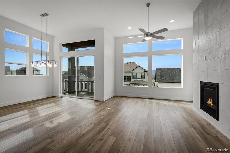 Spacious, unfurnished interior of a new home in Cloverleaf - Pinnacle Collection, Monument (Image 33).