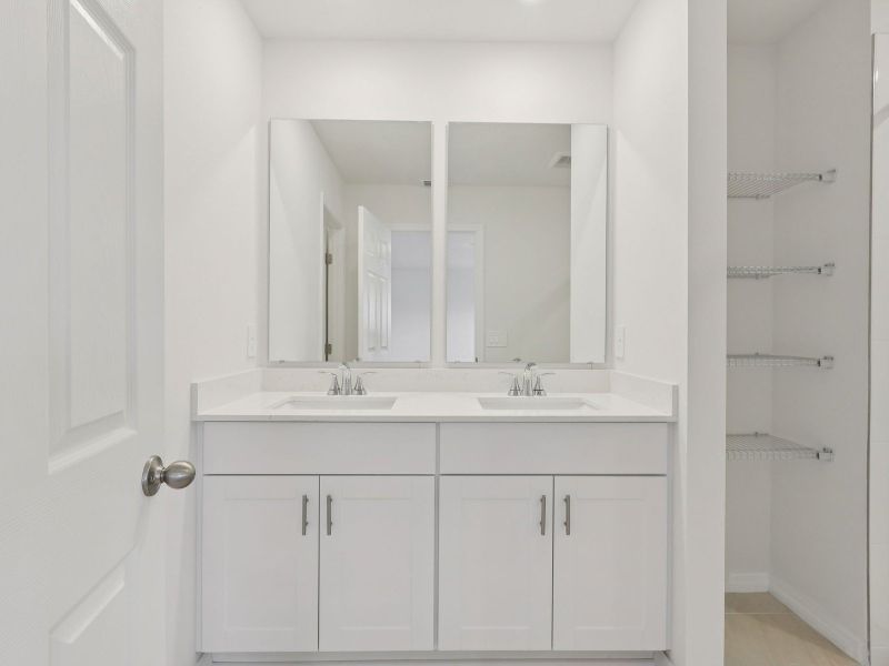 Furnished interior view inside a new home in The Meadow at Crossprairie Townes, St. Cloud (Image 5). Furnished interior view inside a new home in The Meadow at Crossprairie Townes, St. Cloud (Image 5).