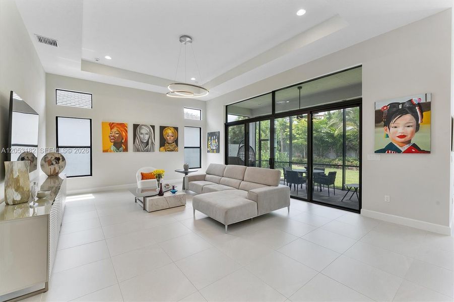 Furnished interior view inside a new home in , Boynton Beach (Image 11). Furnished interior view inside a new home in , Boynton Beach (Image 11).