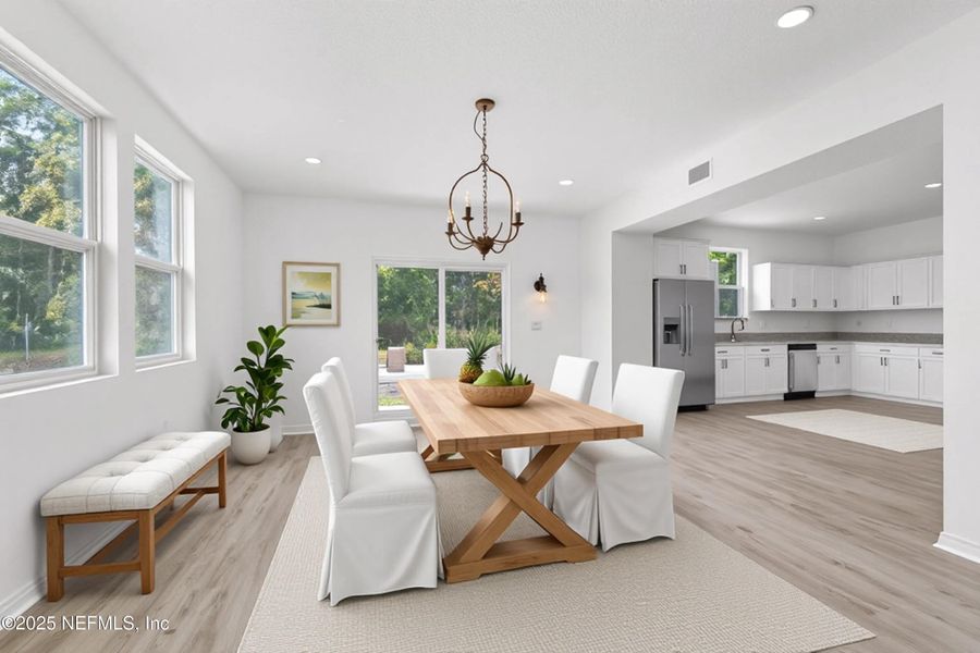 Furnished interior view inside a new home in , Jacksonville (Image 13).
