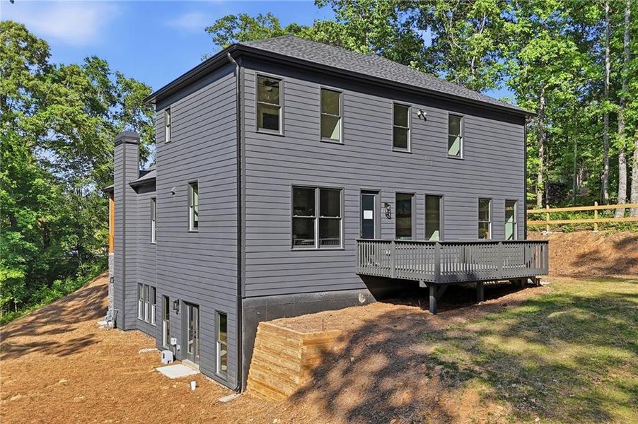 Exterior details and patio area of a home in , Canton (Image 37).