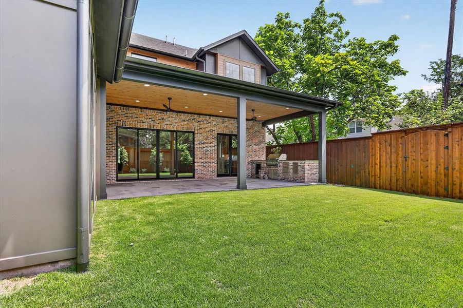 Exterior details and patio area of a home in , Dallas (Image 4). Exterior details and patio area of a home in , Dallas (Image 4).