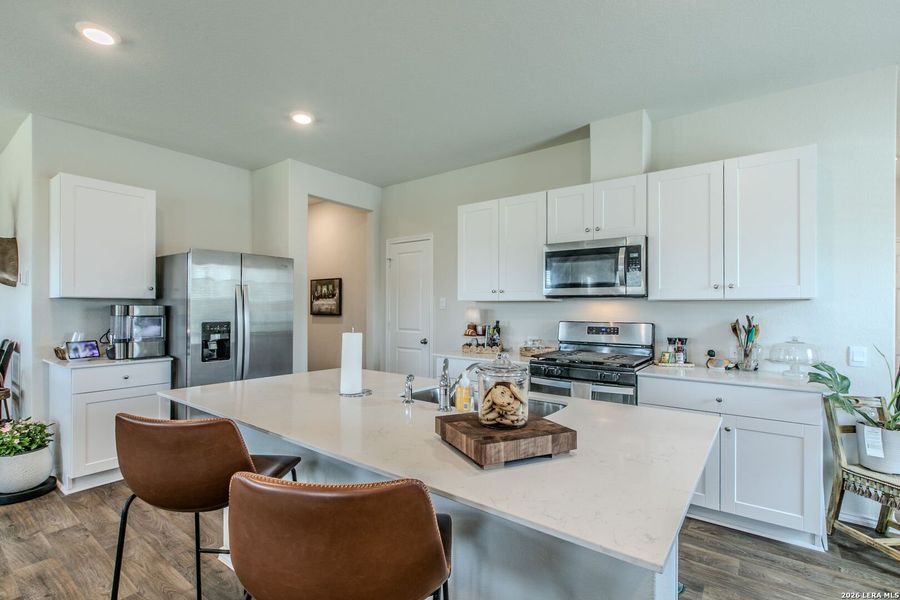 Furnished interior view inside a new home in The Links at River Bend, Floresville (Image 18).