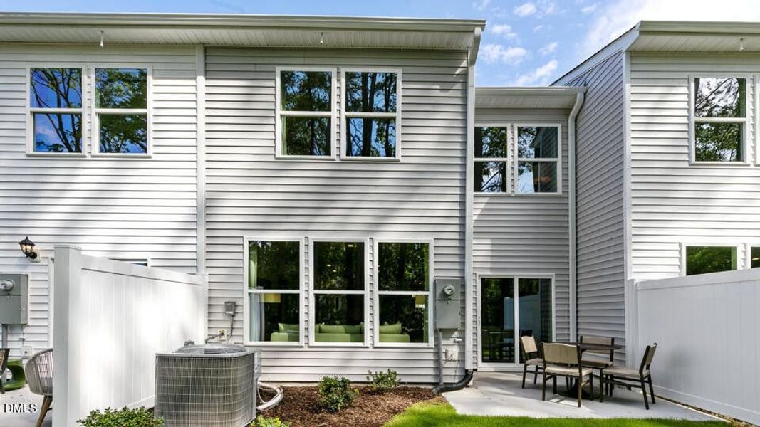 Exterior details and patio area of a home in Chapel Townes, Raleigh (Image 25). Exterior details and patio area of a home in Chapel Townes, Raleigh (Image 25).