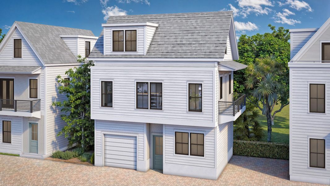 Representative exterior photo of a completed home built from the Ashford by DRB Homes in Grants Court, Charleston, SC (Image 1).