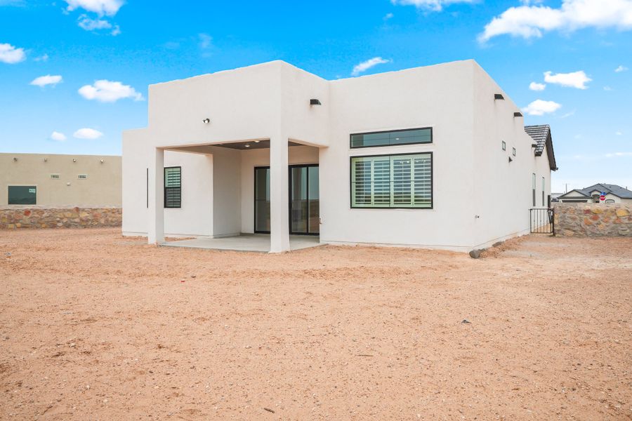 Representative exterior details of a home built from the Pebble Beach- II by LEH. Homes in Verdancia, El Paso (Image 28).