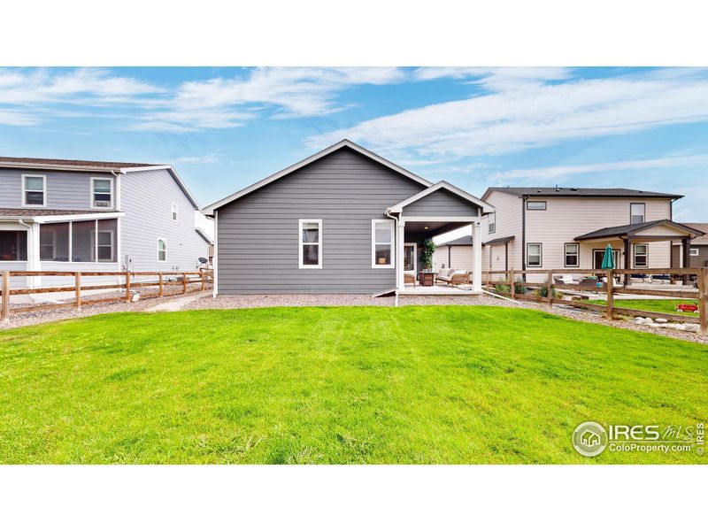 Large fenced in yard.