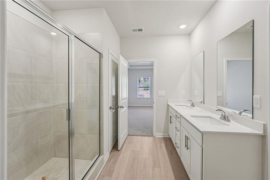 Furnished interior view inside a new home in Westmont Preserve, Powder Springs (Image 5).