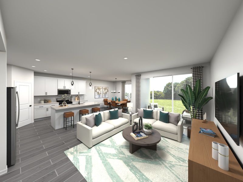 Furnished interior view inside a new home in Colbert Landings - Reserve Series, Palm Coast (Image 6).