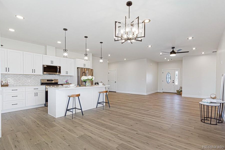 Furnished interior view inside a new home in , Montrose (Image 13). Furnished interior view inside a new home in , Montrose (Image 13).