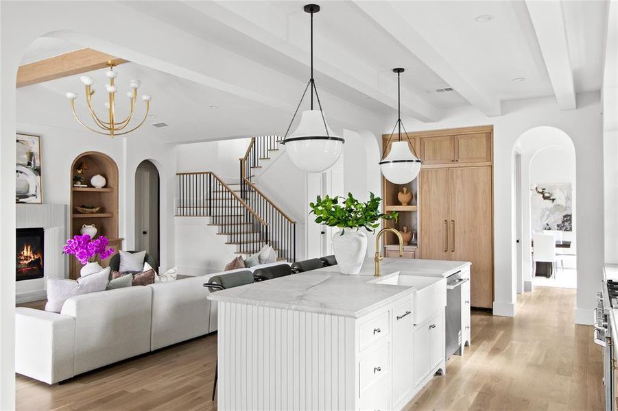 Furnished interior view inside a new home in , Dallas (Image 8).