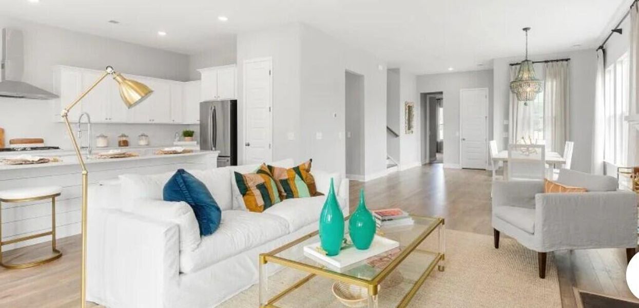 Furnished interior view inside a new home in Sweetgrass at Summers Corner, Summerville (Image 6). Furnished interior view inside a new home in Sweetgrass at Summers Corner, Summerville (Image 6).