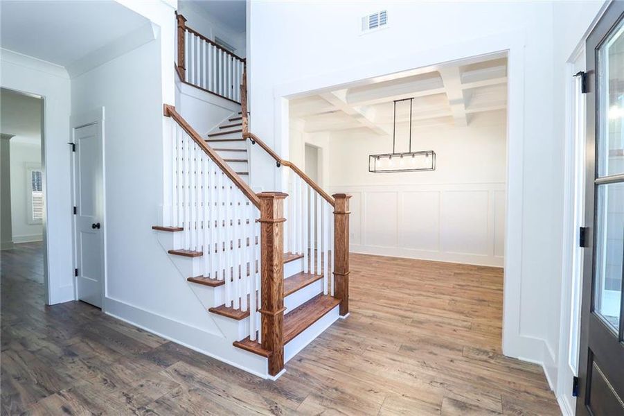 Furnished interior view inside a new home in Spring Creek, Monroe (Image 3). Furnished interior view inside a new home in Spring Creek, Monroe (Image 3).