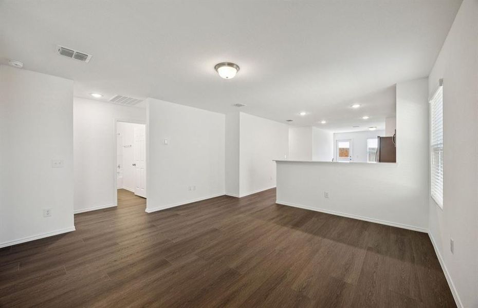 Gathering room with view of main living areas