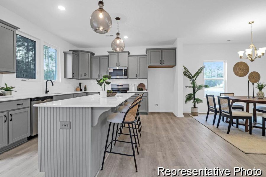 Furnished interior view inside a new home in , Ravenel (Image 10).