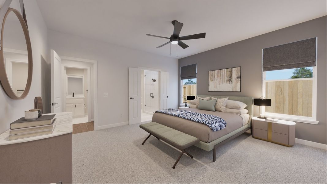 Representative furnished interior of a home built from the Emmerson by Risewell Homes in The Porch at Du Pre, Buda (Image 10). Representative furnished interior of a home built from the Emmerson by Risewell Homes in The Porch at Du Pre, Buda (Image 10).