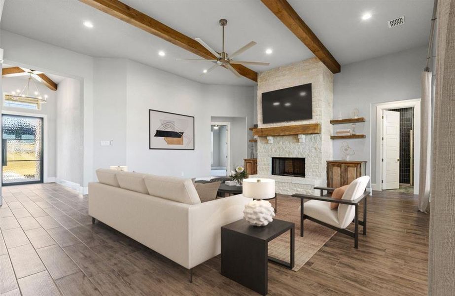 Furnished interior view inside a new home in , Weatherford (Image 28). Furnished interior view inside a new home in , Weatherford (Image 28).