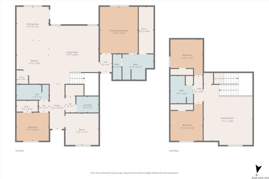 2D floor plan layout of this home in Copper Canyon, Bulverde, TX (Image 5).
