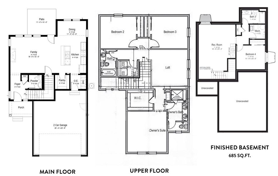 2D floor plan layout for the Willet by View Homes in Buffalo Highlands – Commerce City, Commerce City, CO (Image 3).