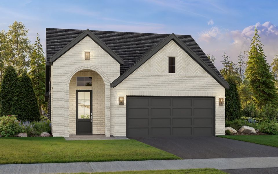 Representative exterior photo of a completed home built from the Corban by Brookfield Residential in Easton Park, Austin, TX (Image 3).
