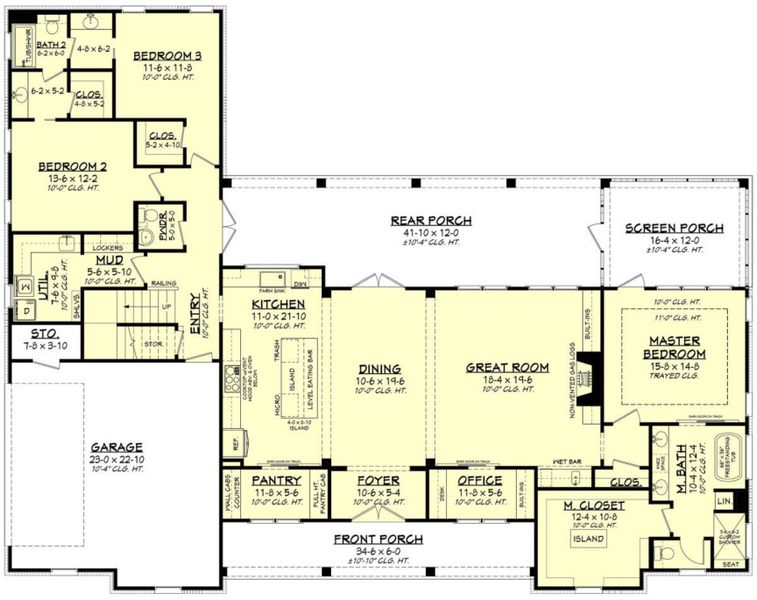 2D floor plan layout for the Bedminster by Zeal Home Builders in Echo Grove, Poolville, TX (Image 3).
