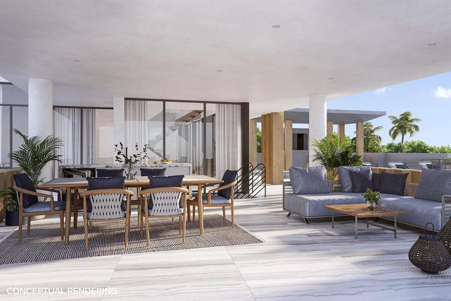 Exterior details and patio area of a home in , West Palm Beach (Image 3).