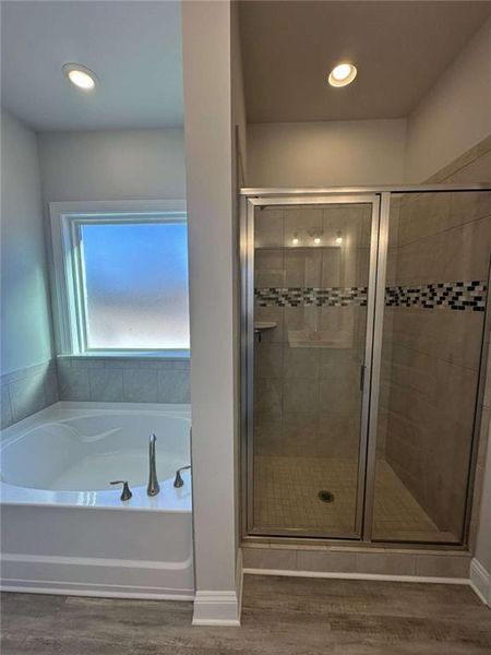 Close-up of interior finishes inside a home in Mirror Lake at South Harbour, Villa Rica (Image 7).