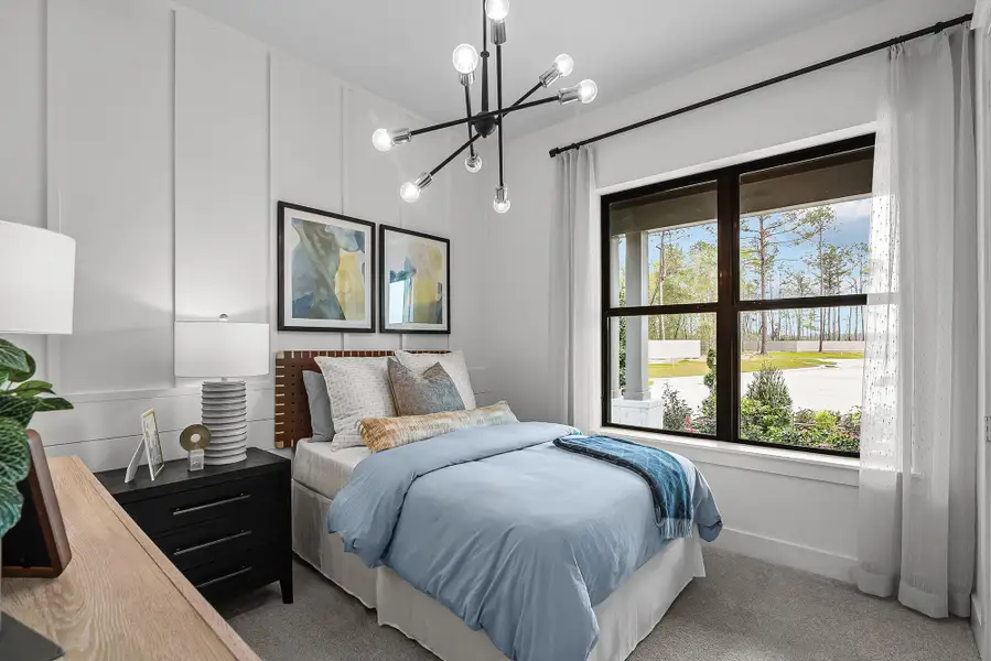 Representative furnished interior of a home built from the The Lavender by David Weekley Homes in Crighton Cove - Signature Series, Conroe (Image 3).