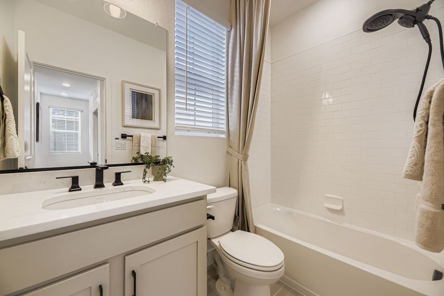 Representative furnished interior of a home built from the Apex Two by Brookfield Residential in Uplands, Westminster (Image 15).
