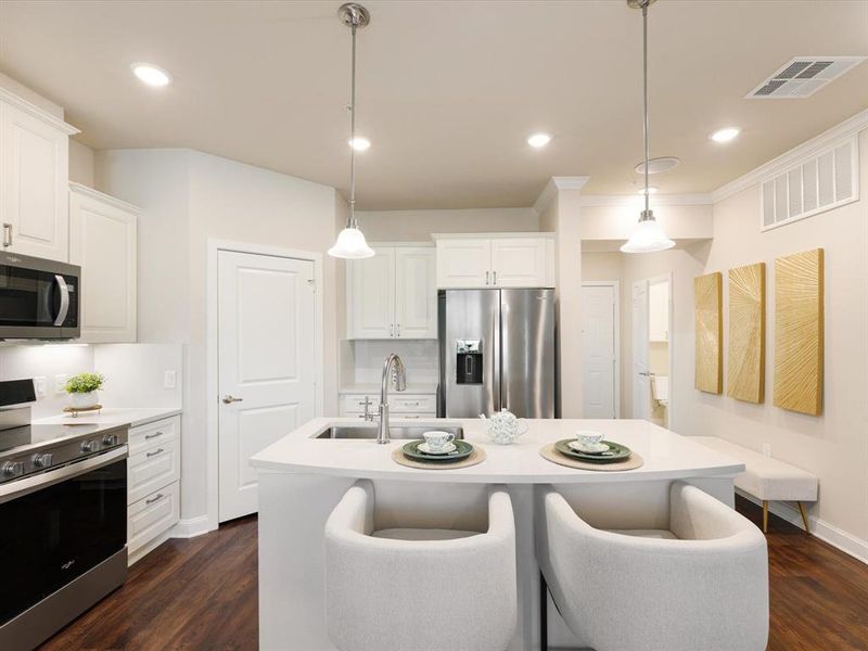 Furnished interior view inside a new home in , McKinney (Image 13).