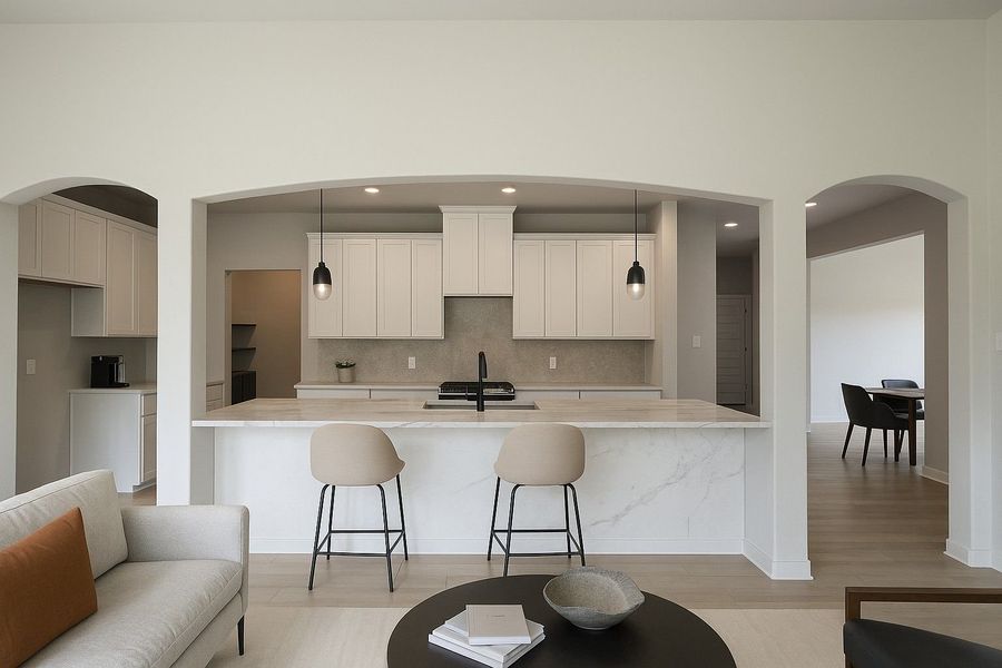 Representative furnished interior of a home built from the Oakridge by Alta Homes in Lexington Heights 50', Willis (Image 4).