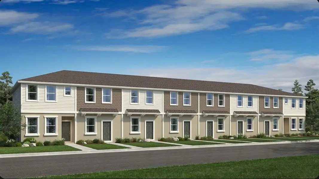 Front exterior of a new home in Skye Ranch Community Group Page, Sarasota, FL, highlighting curb appeal (Image 1). Front exterior of a new home in Skye Ranch Community Group Page, Sarasota, FL, highlighting curb appeal (Image 1).