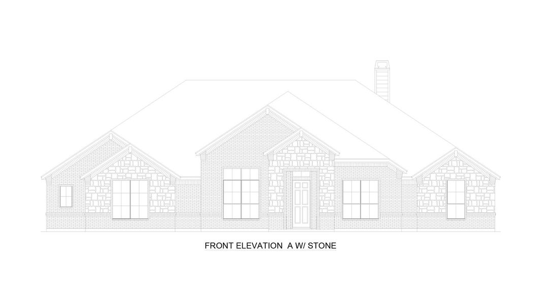 Elevation A with Stone | Concept 2978 at Hidden Creek Estates in Van Alstyne, TX by Landsea Homes