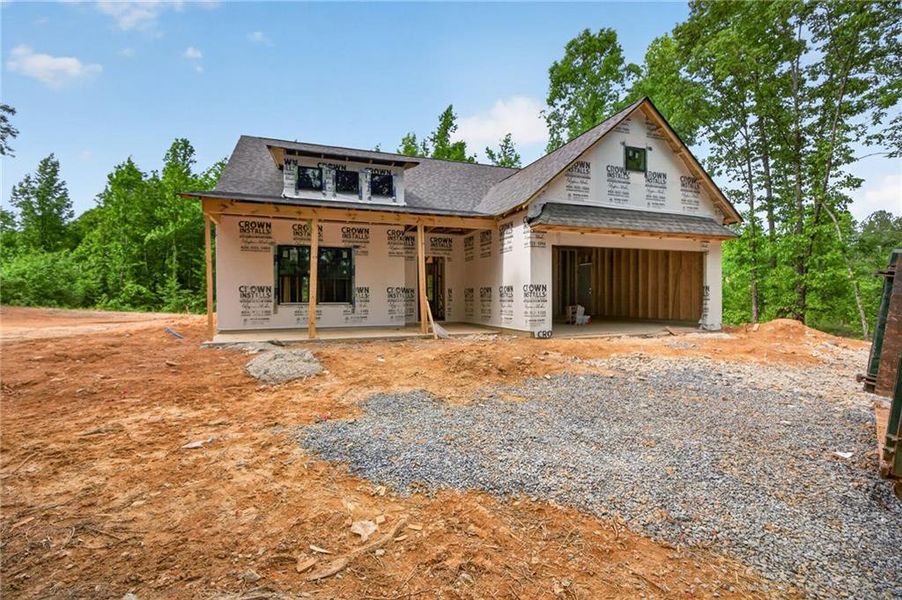In-progress construction of a new home in , Silver Creek, GA (Image 33).
