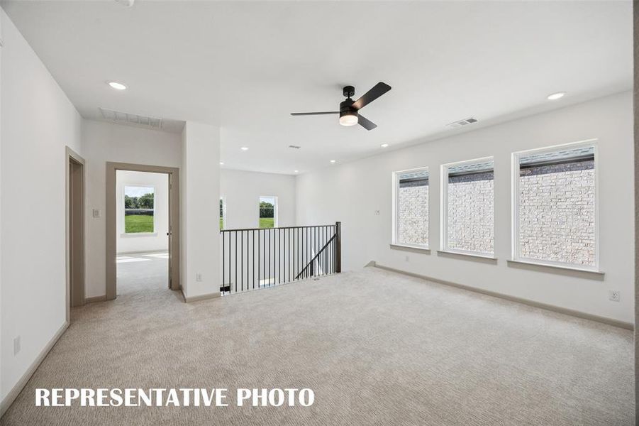 Your spacious new game room is the ideal place to host those big game day parties!  REPRESENTATIVE PHOTO