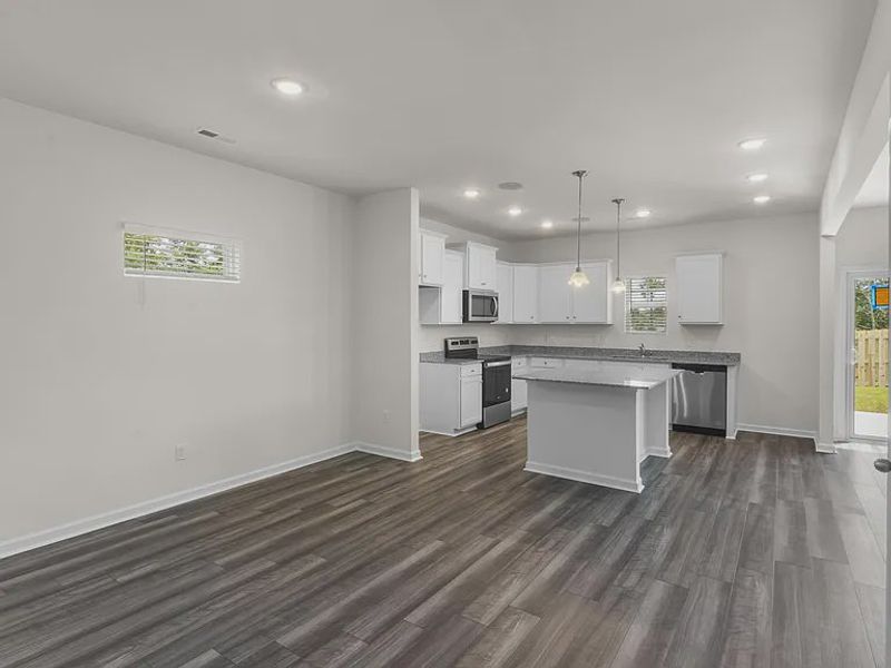Furnished interior view inside a new home in Providence Station at Trolley Run, Aiken (Image 2).