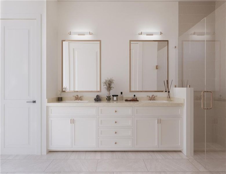 Furnished interior view inside a new home in Aberdeen, Hoschton (Image 11).