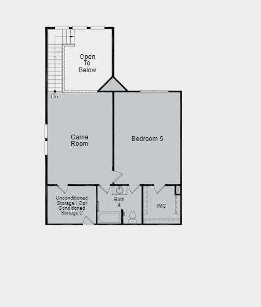 Structural options include: fireplace in gathering room and additional bedroom suite upstairs.