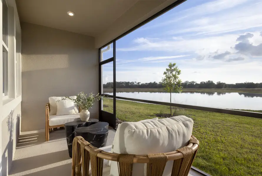 Exterior details and patio area of a home in Crosswind Ranch, Parrish (Image 2).