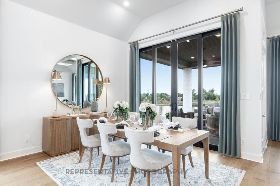 Furnished interior view inside a new home in Bridgeland, Cypress (Image 19).