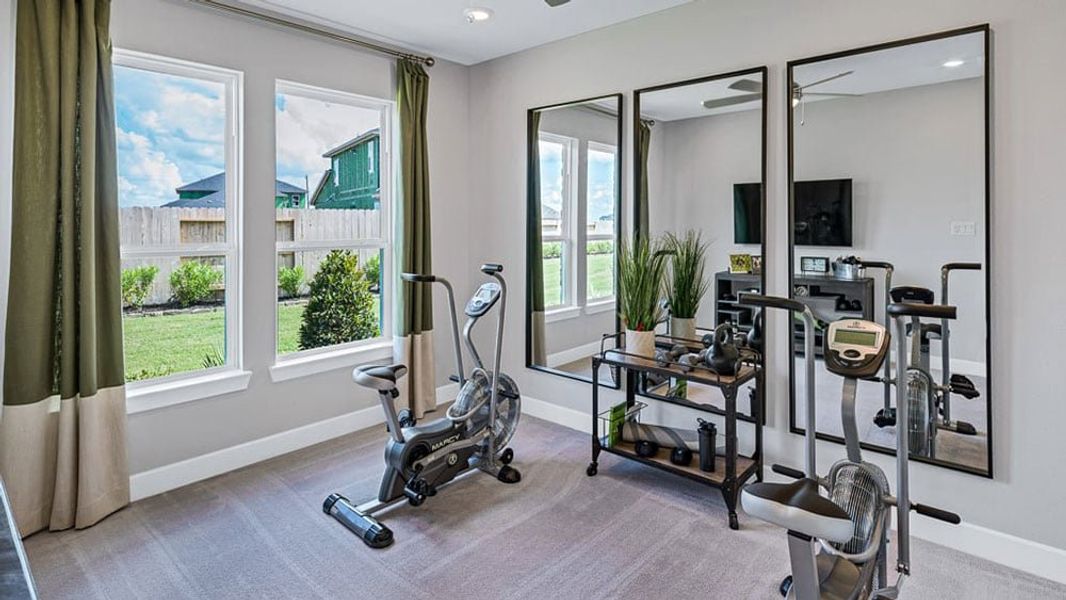 Representative furnished interior of a home built from the Jade by Taylor Morrison in Avalon at Friendswood, Friendswood (Image 17). Representative furnished interior of a home built from the Jade by Taylor Morrison in Avalon at Friendswood, Friendswood (Image 17).