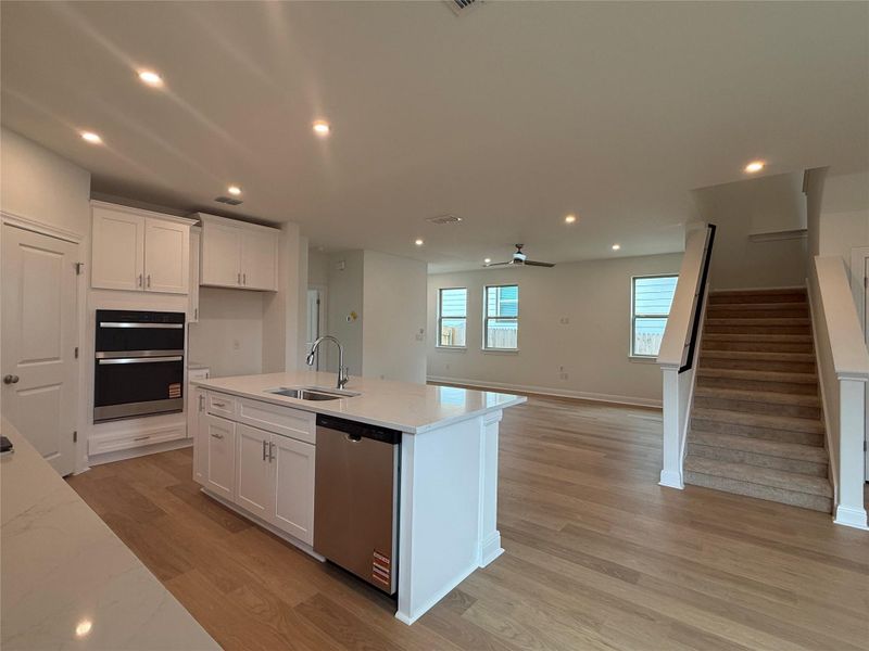 Furnished interior view inside a new home in Sage Hollow, Kyle (Image 10).