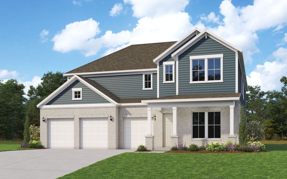 Representative exterior photo of a completed home built from the Wiltshire by John Wieland in Treymor, Mount Juliet, TN (Image 5). Representative exterior photo of a completed home built from the Wiltshire by John Wieland in Treymor, Mount Juliet, TN (Image 5).