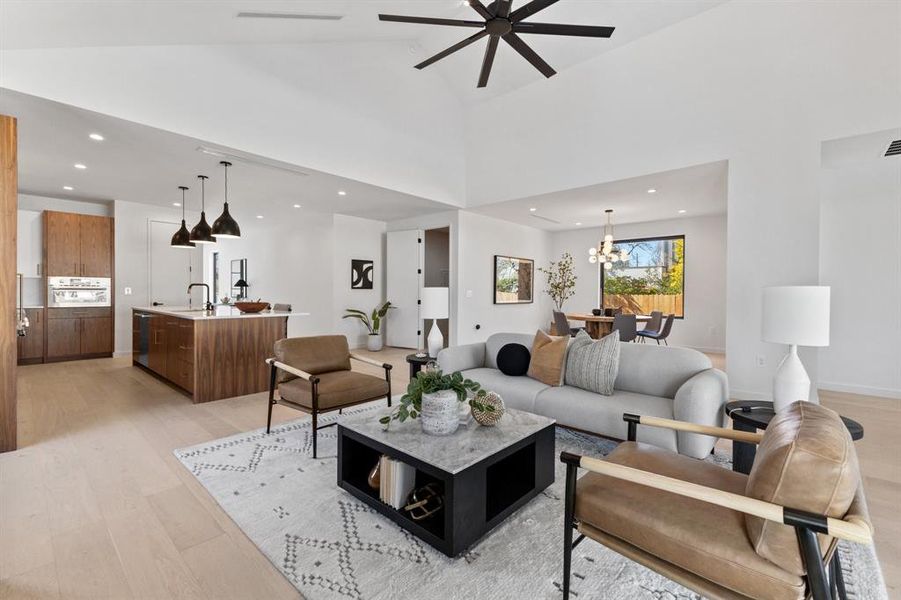 Living and dining room