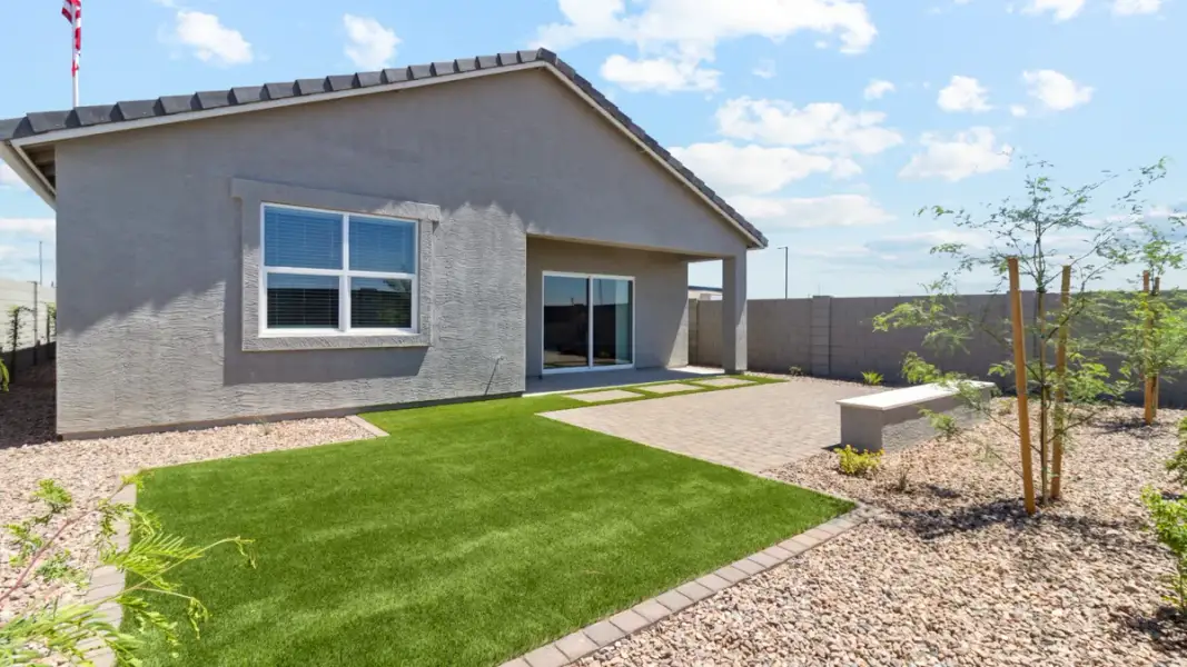 Exterior details and patio area of a home in Carlton Commons, Casa Grande (Image 2). Exterior details and patio area of a home in Carlton Commons, Casa Grande (Image 2).