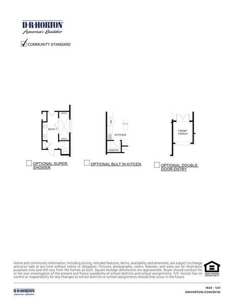 2D floor plan layout of this home in Clearview Ranch, Royse City, TX (Image 3).